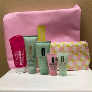 Clinique Set w/ bags and face washes